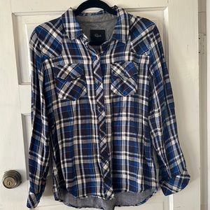 Rails Blue Plaid Button Down